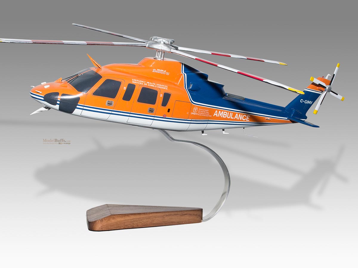 Sikorsky S-76A Ontario Ministry of Health Model Helicopters $194.50 Modelbuffs Custom ...