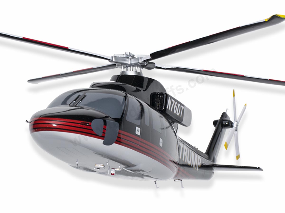 Sikorsky S-76B Donald J. Trump N76DT Model Helicopters $194.50 Modelbuffs Custom Made ...