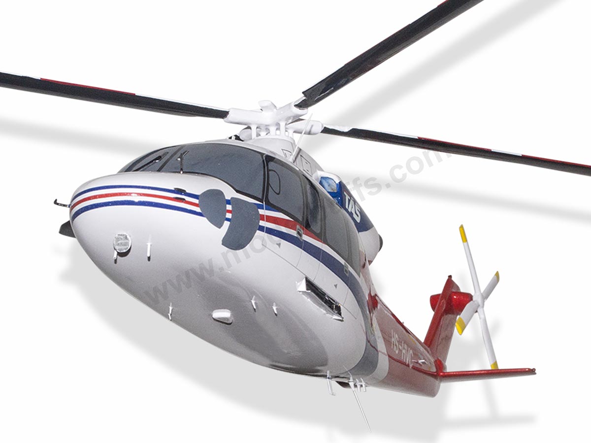 Sikorsky S-76D Thai Aviation Services Model Helicopters $194.50 Modelbuffs Custom Made ...